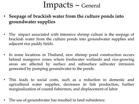 Ppt Effects Of Shrimp Farming On Mangroves Powerpoint Presentation