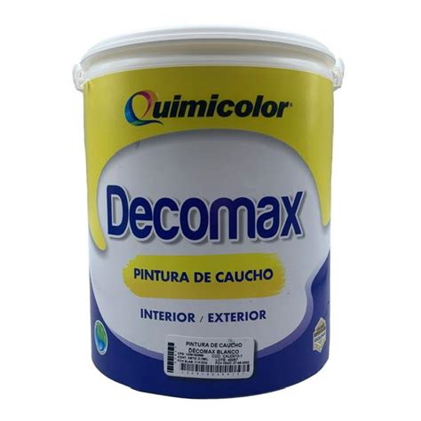 Pintura Caucho Blanco Gl Decomax Clase C Grupo Construmateriales