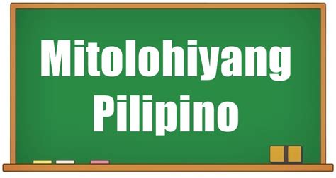 Mitolohiyang Pilipino - Halimbawa Ng Mitolohiya Sa Pilipinas