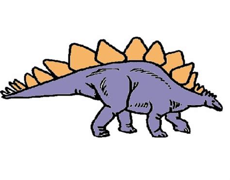 Dibujo De Stegosaurus Pintado Por En Dibujos Net El D A A Las