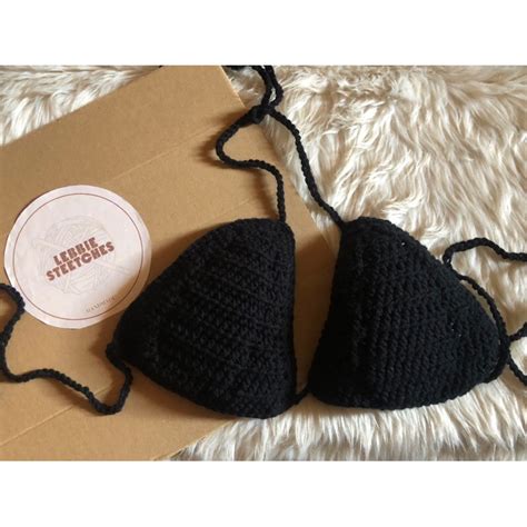 Crochet String Bikini Top With Pads HANDMADE Shopee Philippines