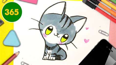 Comment Dessiner Chaton Kawaii 💖 Chat Kawaii 💖 Dessins Faciles Kawaii