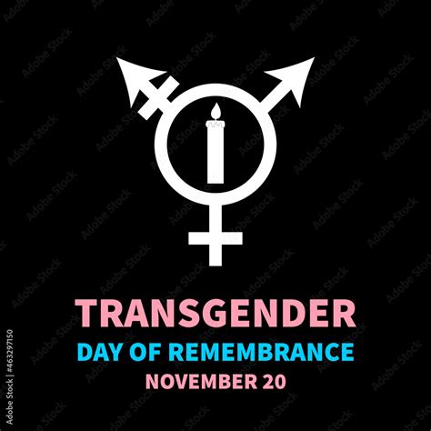 Transgender Day Of Remembrance Typography Poster Lgbt Community Event