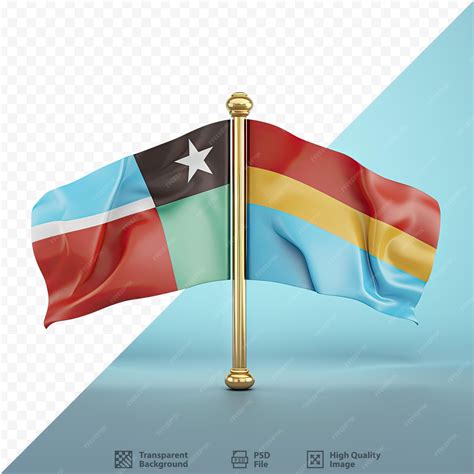Premium PSD | Micronesian and eritrean flags merged representing