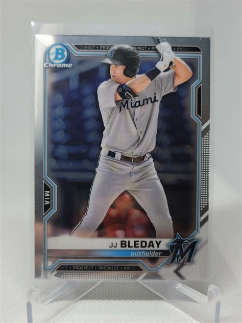 Bowman Chrome Jj Bleday Miami Marlins Prospect Card Bcp B C Ebay