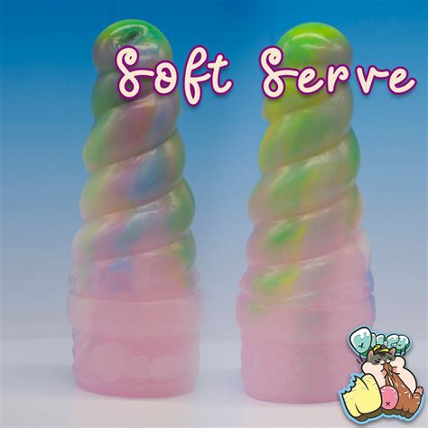 Small Ice Cream Dildo Soft Serve By Dilgo Nom Etsy