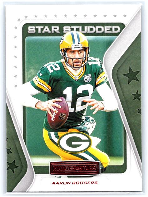 Aaron Rodgers Panini Rookies Stars Ss Ar Star Studded Ebay