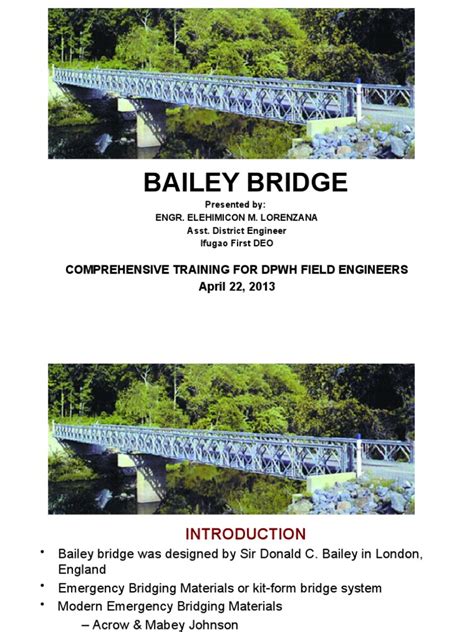 bailey bridge overview  components  truss bridge