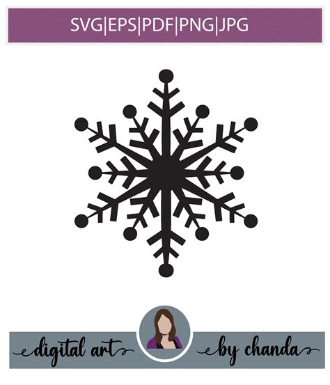 Snowflake SVG For Cricut Snow Svg Eps Pdf Png Cut File Cricut