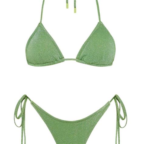 Triangl Bikini Set Top Size Small And Bottoms Depop