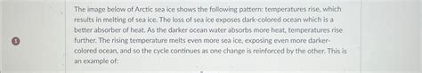 Solved The image below of Arctic sea ice shows the following | Chegg.com 