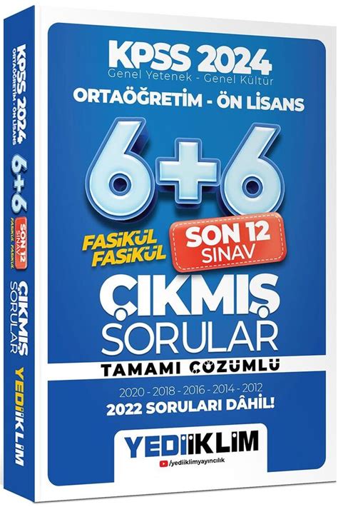 Yediiklim Kpss Genel Yetenek Genel K Lt R Orta Retim N Lisans