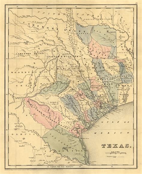 Texas Historical Maps Perry Castañeda Map Collection Ut Library Texas Map 1800 Printable