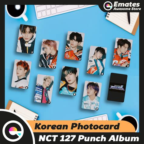 Photocard Nct 127 Punch Album Yuta Jaehyun Taeyong Jungwoo Winwin Mark