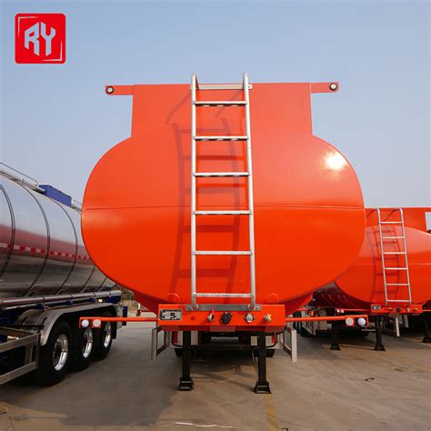 China 3 Axle 4 Axle Fuel Semi Trailer 28000 To 60000 Liters Liquid