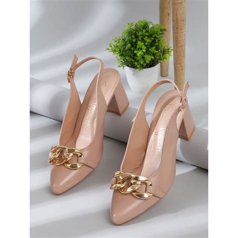 Buy Bruno Manetti Women Buckle Casual Pumps Nude Online
