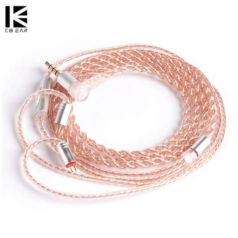 Kbear Core Copper Upgrade Earphone Cable Pin Qdc Mmcx Tfz Earbuds