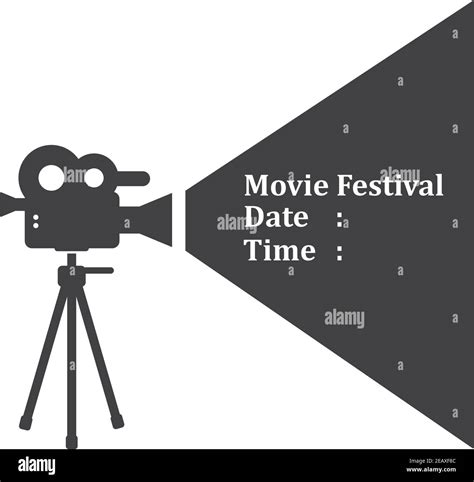 Movie Film Recorder Logo Icon Of Industry Film Vector Illustration