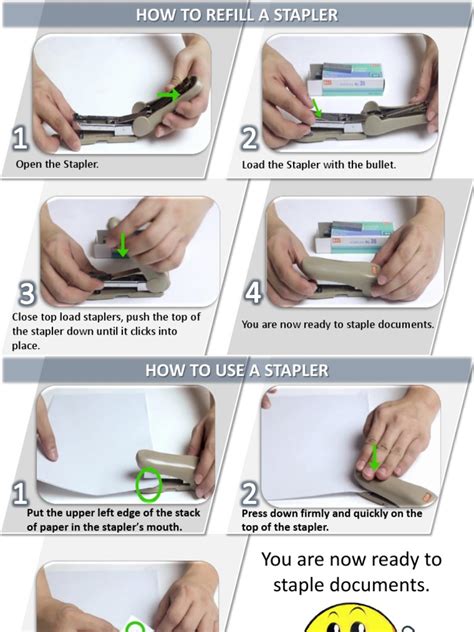 How To Use A Stapler | PDF | Stationery | Office Equipment