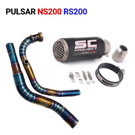 Pulsar Rs200ns200 Full System Exhaust Shopee Malaysia