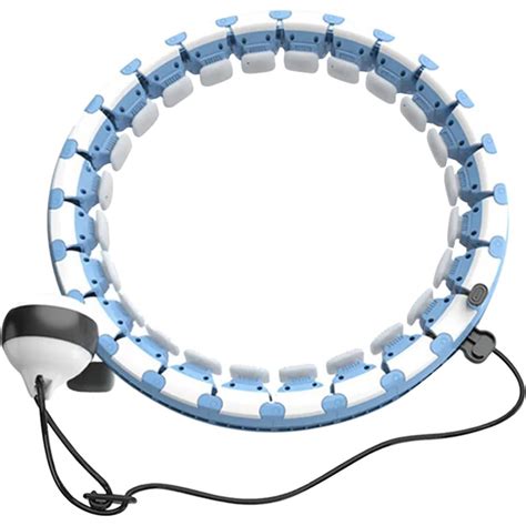 Массажный обруч UNIXFIT ХулаХуп разборный, 110 см, двухцветный ...