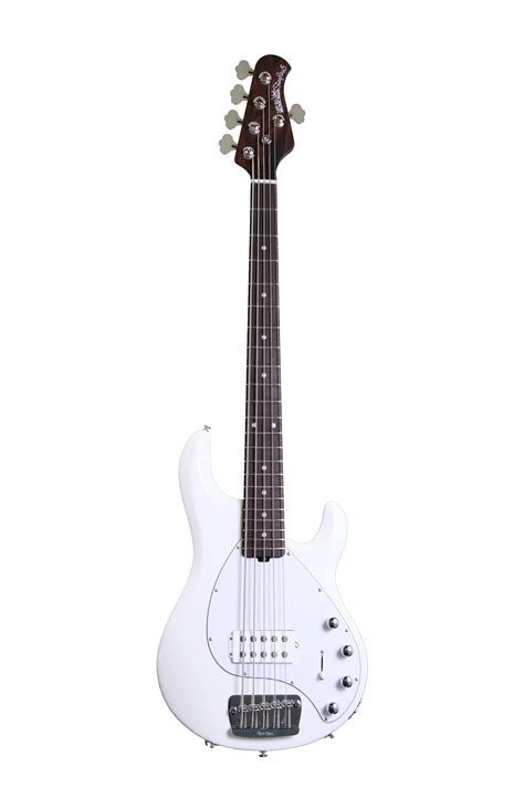 Ernie Ball Music Man Stingray 5 H White All Rosewood Neck Sweetwater