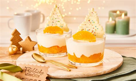 Weiße Schokoladenmousse mit marinierten Orangen Rezept Dr Oetker