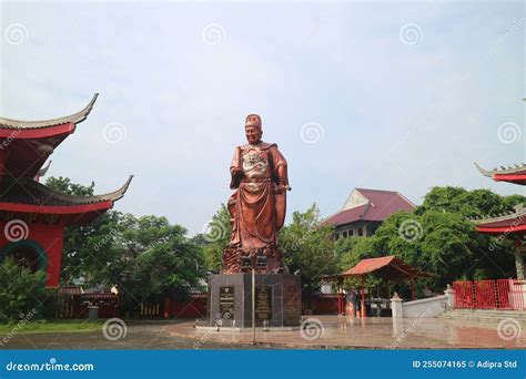 A Giant Statue Of Admiral Cheng Ho In Sam Poo Kong Semarang Editorial