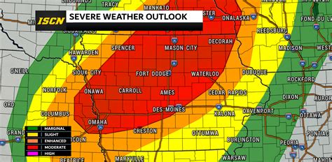 Rare December Moderate Severe Weather Risk Issued For Iowa