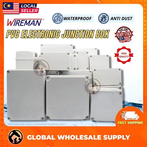 Ready Stock Wireman Pvc Electronic Enclosure Junction Box Waterproof