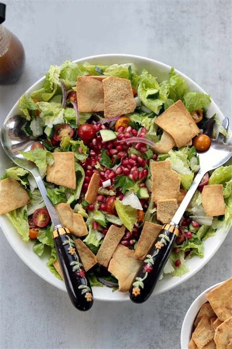 Fattoush Salad Lebanese Recipe Hildas Kitchen Blog