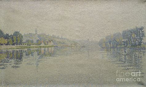 View Of The Seine At Herblay 1889 Painting By Paul Signac Fine Art