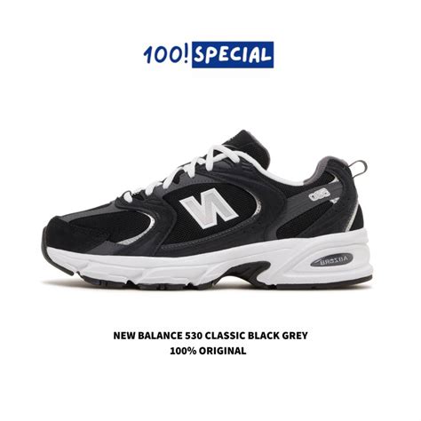 Jual Sepatu New Balance 530 Classic Black Grey Shopee Indonesia