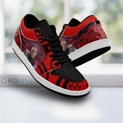 Jujutsu Kaisen Sukuna Shoes Anime Low Jordan Sneaker RobinPlaceFabrics