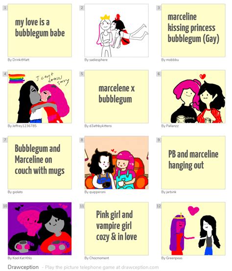 My Love Is A Bubblegum Babe Drawception