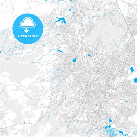 Rich detailed vector map of Naucalpan, Mexico - HEBSTREITS