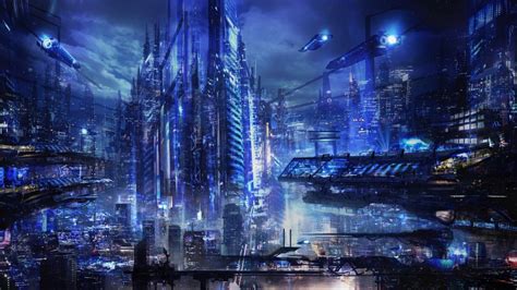 Fondos De Pantalla 1920x1080 Px Art Obra De Arte Ciudades Ciudad Fi Futurista Sci