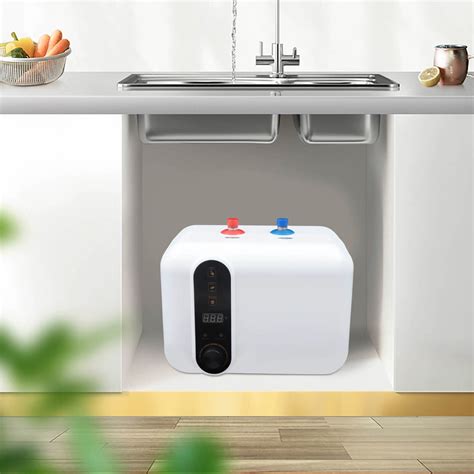 FETCOI Electric Hot Water Heater Shower RVCompact Mini Storage Tank 10L 110V 1500W Walmart