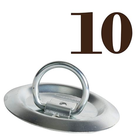 10 D Ring Tie Down Anchors Round Bolt On Cargo Tie Down Flush Mount