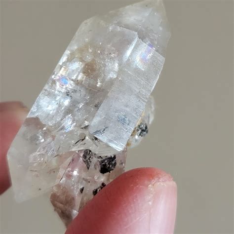 Double Terminated Tibetan Quartz Cluster Isis Face Black Carbon ...