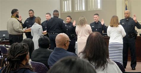 Five New Salisbury Police Officers Sworn In During Ceremony Salisbury