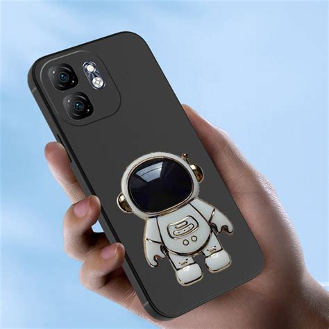 For Infinix Hot 50i 40i 40 Pro Case Fashionable Cartoon Astronaut Stand Dustproof Smooth For
