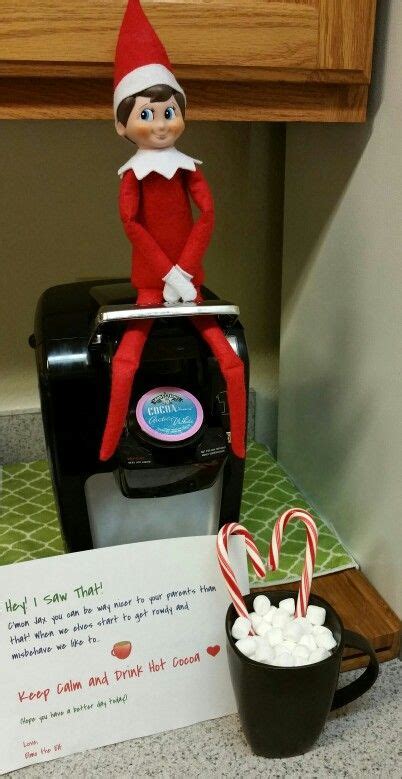 Elf On The Shelf Making Hot Cocoa