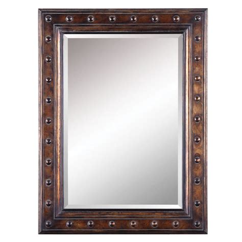 Shop Allen Roth 30 In X 40 In Bronze Beveled Rectangle Framed French