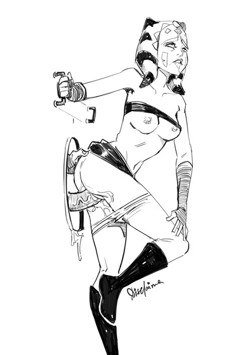Ahoska Sketch By Disclaimer Hentai Foundry