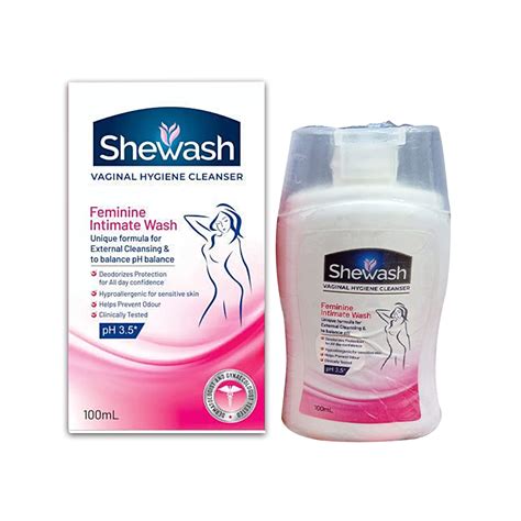 She Wash Vaginal Hygiene Cleanser 100ml Cureka Online Health Care