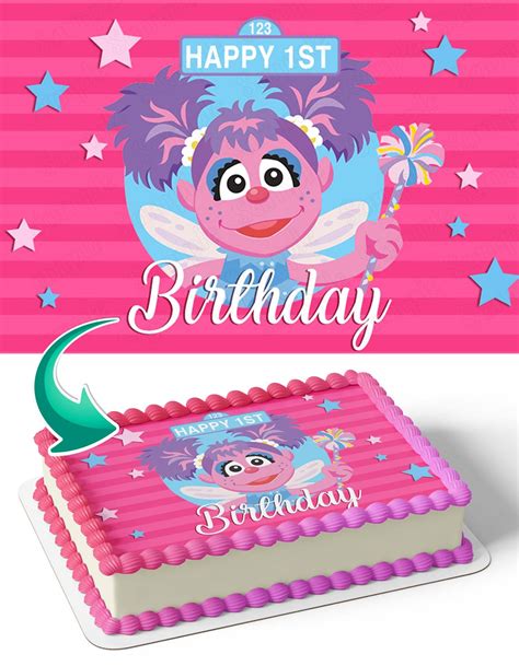 Abby Cadabby Sesame Street Pinkacs Edible Cake Toppers Edible Cake