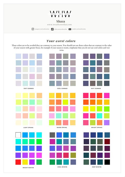 Your Best Colors Your Virtual Color Analysis Report Etsy