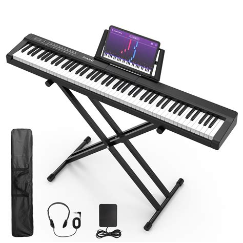 Buy Digital Piano 88 Key Full Size Semi Weighted Electronic Keyboard ...