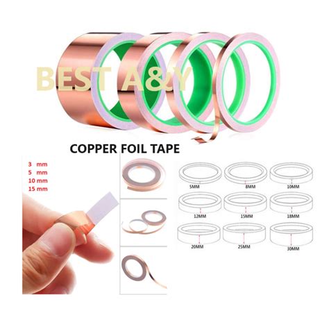 Jual Copper Foil Tape With Conductive Adhesive Isolasi Pita Foil